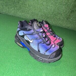 Nike Air Max Plus TN 25th Anniversary Black Multi FV7015-001 Toddler Boy Size 8C